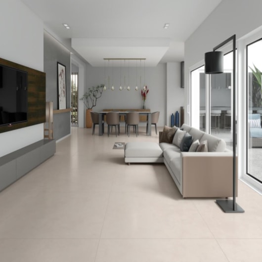 Porcelanato Damme Savanah Crema Acetinado 121x121cm Retificado - Imagem principal - da573e3a-590e-4512-9b15-2167409317ed