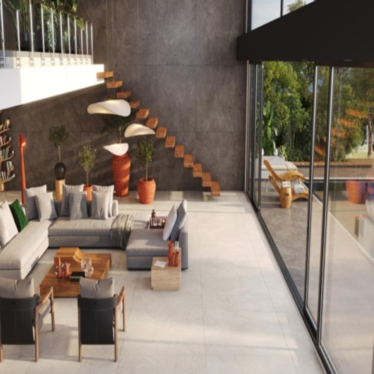 Porcelanato Damme Venezia Noce Rustico 121x121cm Retificado - Imagem principal - c9138925-6797-41e6-9112-51a09ecdc175