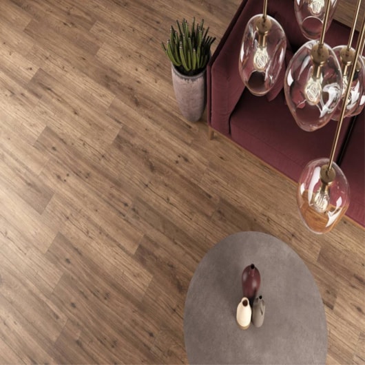 Porcelanato Decortiles Atlantica Canela Acetinado 19,7x120cm Retificado - Imagem principal - 85ab0991-9d71-4ac8-952f-c0827a968dd6