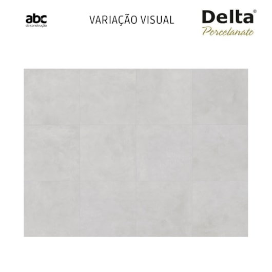 Porcelanato Delta Barcelona Plata Cinza Acetinado 84x84cm Retificado  - Imagem principal - d9deed9a-c8e5-47eb-b375-687003c582a5