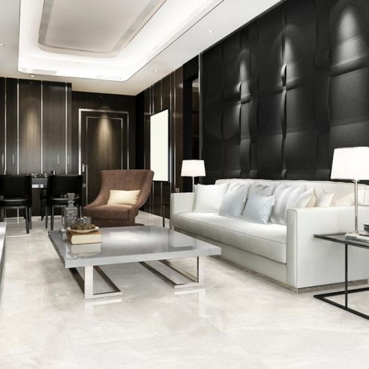 Porcelanato Delta Fuji Off White Polido 72x72cm Retificado - Imagem principal - 2bee013f-87be-4ae9-ae68-a814704d3580