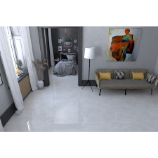 Porcelanato Delta Fuji Off White Polido 73x100cm Retificado - Imagem principal - 609957ff-cc1d-4d92-995e-a82a3fa22854