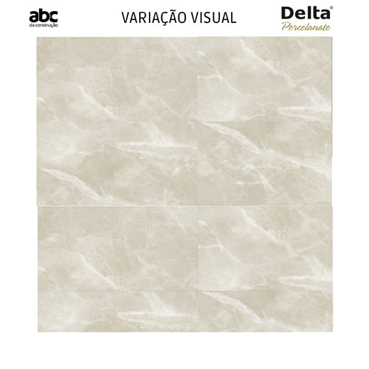 Porcelanato Delta Fuji Sand Pedra Polido 63x120cm Retificado  - Imagem principal - 44b42636-42f9-4e5b-803d-e3512a271f44