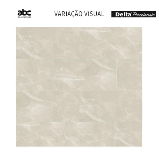 Porcelanato Delta Fuji Sand Polido 60x120cm Retificado - Imagem principal - 7088deda-1dc0-4a94-a401-c97a1e04d2dd