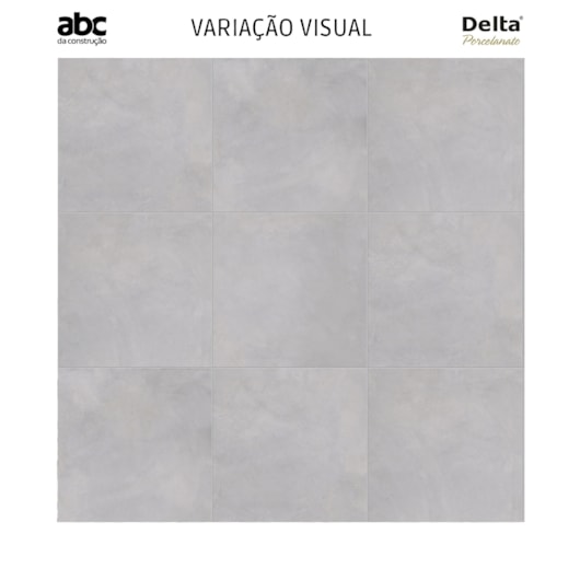 Porcelanato Delta Madrid Plata Acetinado Cinza 84x84cm Retificado - Imagem principal - f3247fe9-2cbf-463b-ad30-7026a9e6ae4c