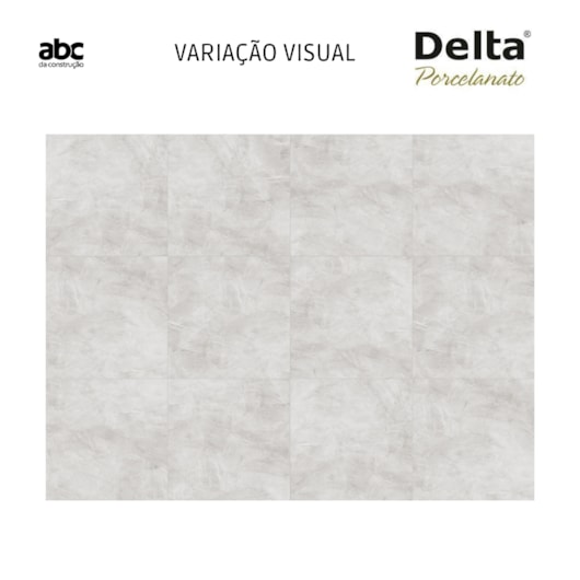 Porcelanato Delta Pulpis Cinza Acetinado 84x84cm Retificado  - Imagem principal - 34325523-201f-402f-b608-33d3b24fc00a