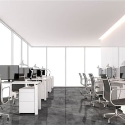 Porcelanato Delta Pulpis Grafite Polido Cinza 84x84cm Retificado