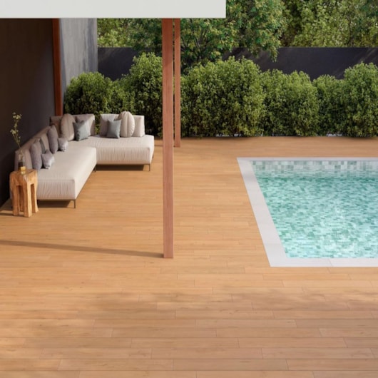 Porcelanato Eliane Borda Munari Branco Externo 30x90cm Retificado - Imagem principal - b414bb8e-e880-4606-9223-80b95ef9ee2a
