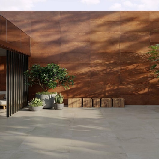 Porcelanato Eliane Cais Gris 3D Acetinado 90x90cm Retificado - Imagem principal - aea65bcf-34bd-4659-a534-d5548b581c50