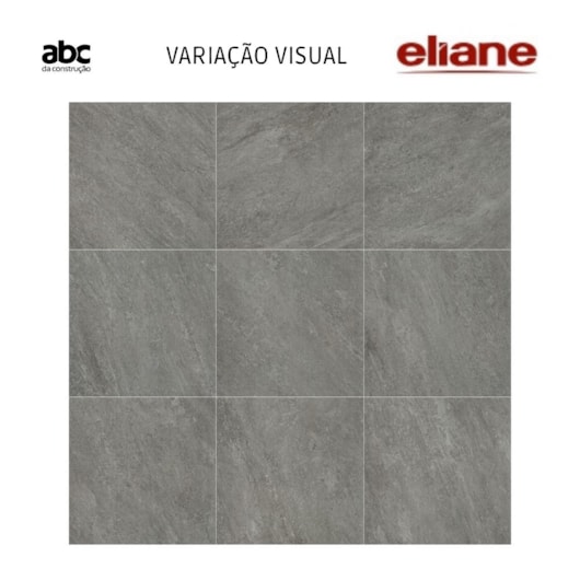 Porcelanato Eliane Cite Ita Thome Carbono 3D Acetinado 90x90cm Retificado - Imagem principal - 37e21646-eb94-490e-b2ff-36804a886e06