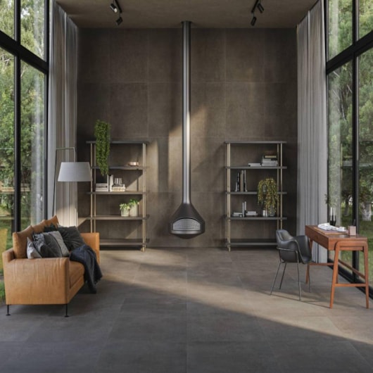 Porcelanato Eliane Fuso Níquel Mate 100x100cm Retificado - Imagem principal - 16fd5a89-831c-4b37-992f-5a4f92bb138a