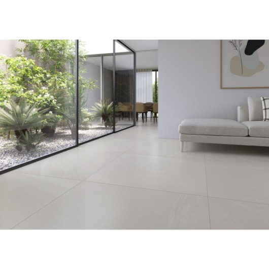 Porcelanato Eliane  Khali Off White Acetinado 120x120cm Retificado  - Imagem principal - 974d7de6-c1bc-4145-b06f-f93ba190f601