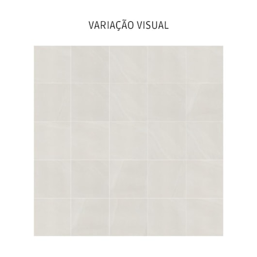 Porcelanato Eliane Khali Off White Acetinado 90x90cm Retificado - Imagem principal - ff213045-a55f-459a-92fa-00f6864378e4