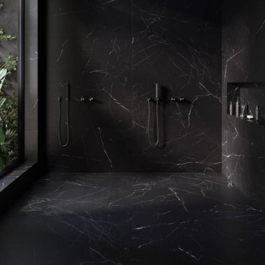 Porcelanato Eliane Marquina Ebano Natural 60x120cm Retificado - Imagem principal - 150d6911-899c-455d-825b-002f63bed415