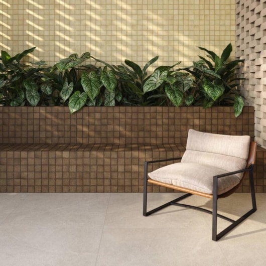 Porcelanato Eliane Oris Corda Externo 3D 90x90cm Retificado - Imagem principal - 44c7ec56-6535-4426-a118-8a5f41b32030