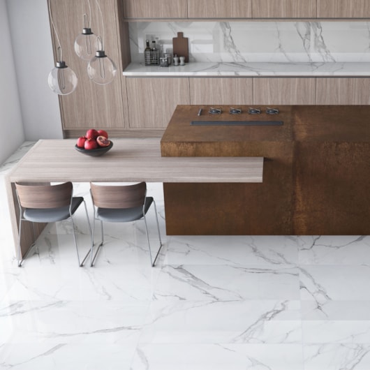 Porcelanato Eliane Place Polido Branco 120x120cm Retificado  - Imagem principal - 943dcb87-cdc2-42cf-a550-92826f7b1b91