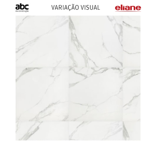 Porcelanato Eliane Place Polido Branco 120x120cm Retificado - Imagem principal - b8a2c7b6-2c9f-49df-98c9-d1998e58b25d
