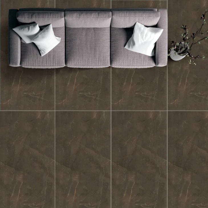 Porcelanato Eliane Pulpis Brown Polido 60x120cm Retificado