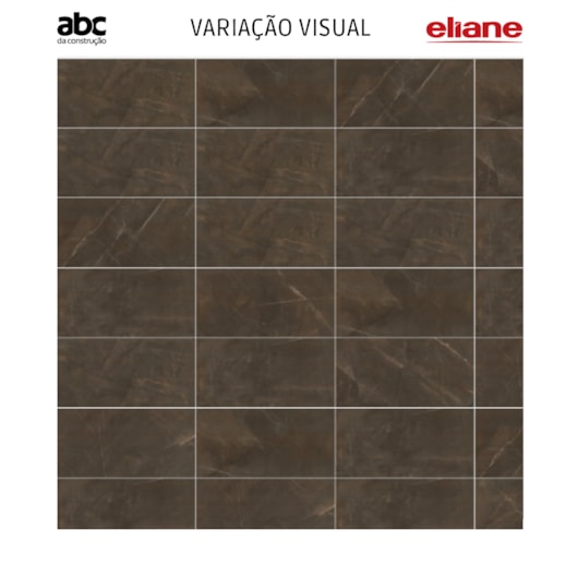 Porcelanato Eliane Pulpis Brown Polido 60x120cm Retificado - Imagem principal - 3a51f816-515b-44f1-8fac-52209b8fa49b