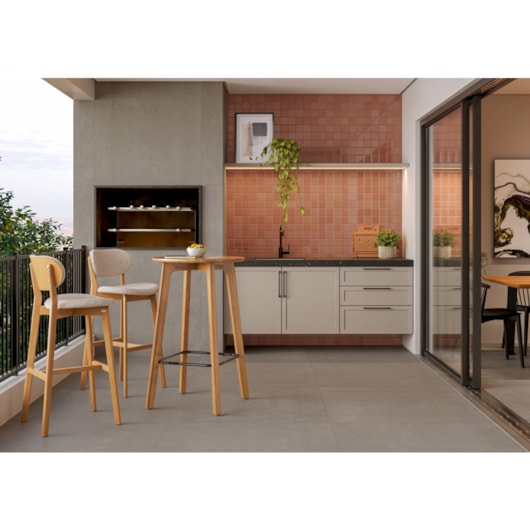 Porcelanato Eliane Retificado Bienal Cement Mate 100x100cm ABC