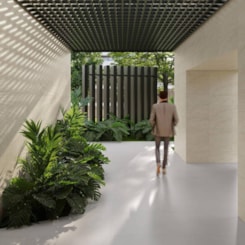 Porcelanato Eliane Sensi Off White 3D Acetinado 90x90cm Retificado