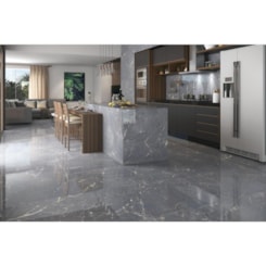 Porcelanato Elizabeth Imperador Gris Polido 84x84cm Retificado