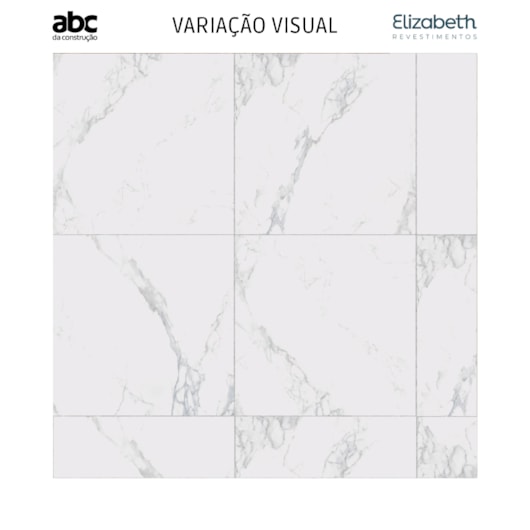 Porcelanato Elizabeth Le Blanc Polido 84x84cm Retificado  - Imagem principal - ccaac02f-0aa8-4c73-a7b9-edf60c6deba0