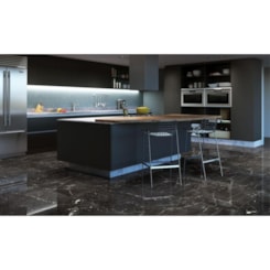 Porcelanato Elizabeth Nero Reale Polido 84x84cm Retificado