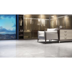 Porcelanato Elizabeth Sirius Gray Polido 84x84cm Retificado