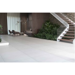 Porcelanato Elizabeth Urban Off White Acetinado 84x84Cm Branco Retificado