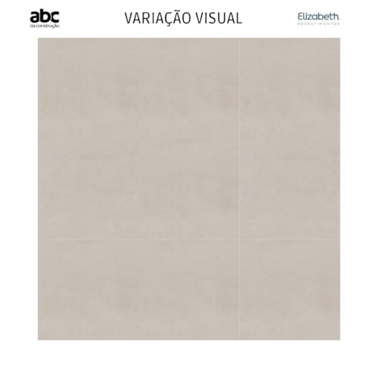Porcelanato Elizabeth Urban Soft Acetinado 84x84cm Cinza Retificado - Imagem principal - 3134aa99-2f6c-4d6c-ba36-ac2f73f33e43