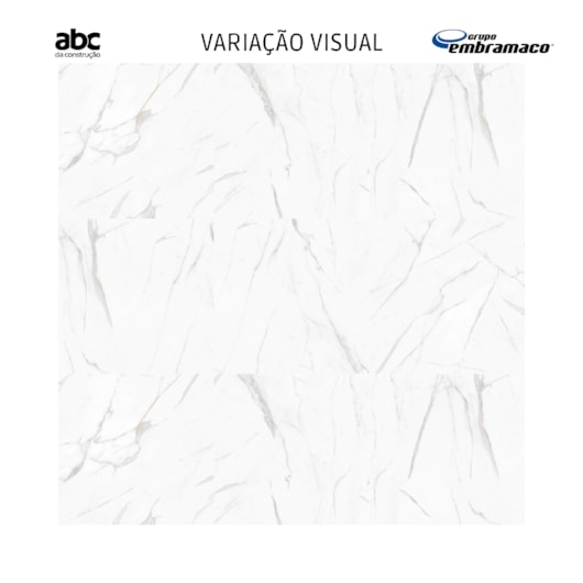 Porcelanato Embramaco Calacata Gold Plus 83031 Acetinado 83x83cm Retificado  - Imagem principal - 0e76835d-eb3b-4421-95c9-25eb3ae41182