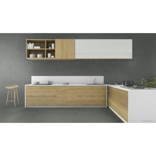 Porcelanato Embramaco Cotton Gray Out 94014 Externo 94x94cm Retificado - Imagem principal - 4a462705-ce11-4644-b33d-5855438d53bb