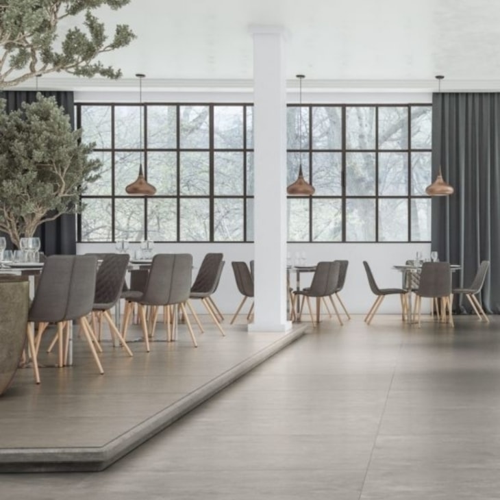 Porcelanato Embramaco District Gray Plus 83027 Acetinado 83x83cm Retificado 