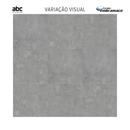 Porcelanato Embramaco District Gray Plus 83027 Acetinado Cinza 83x83cm Retificado  - Imagem principal - 7ac4ce7c-d97d-408d-b06d-56766db13c17