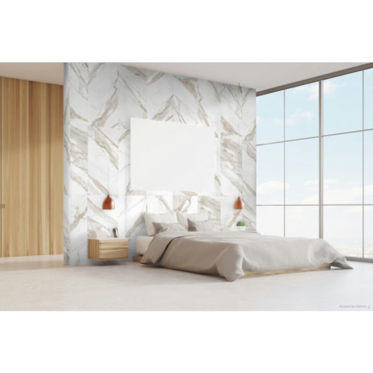 Porcelanato Embramaco Gran Calacata Premium Lux Polido 62x121cm Retificado  - Imagem principal - 8ce5b415-c902-4845-be6d-4c3459fd2aa0