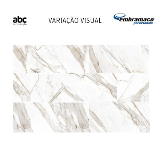 Porcelanato Embramaco Gran Calacata Premium Lux Polido 62x121cm Retificado - Imagem principal - c6a6f467-5c89-4b9e-afd6-8735be10e144