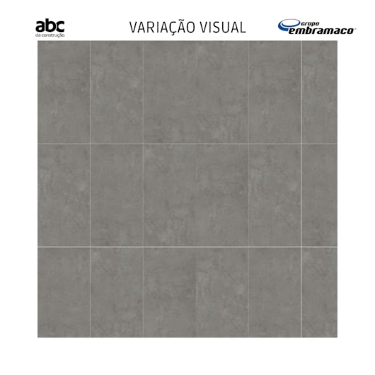 Porcelanato Embramaco Gran District Gray 60519 Acetinado 62x122cm Retificado  - Imagem principal - 20d83942-cefe-479f-806f-dc35a20b0f78