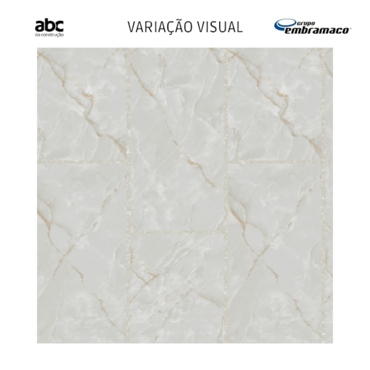 Porcelanato Embramaco Gran Ducal Lux P60576 Polido 62x121cm Retificado  - Imagem principal - 76eb74b3-e3f1-41ca-9bf9-01ce32159c86