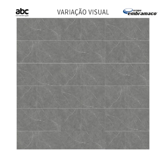 Porcelanato Embramaco Marmi Grafite Satiny 60590 62x122cm Retificado - Imagem principal - c50c5981-f68f-4c73-bcd5-a4a9562884e6