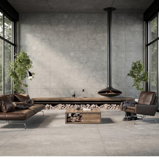 Porcelanato Embramaco Master District Gray Acetinado 122x122cm Retificado - Imagem principal - f71febac-aaec-4e61-962a-9d86e0180dda