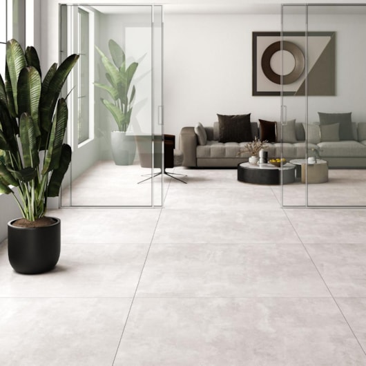 Porcelanato Embramaco Master Soft Concret 122x122cm Retificado - Imagem principal - 91106c73-c8b5-4705-8c78-3aa1cdb3c889