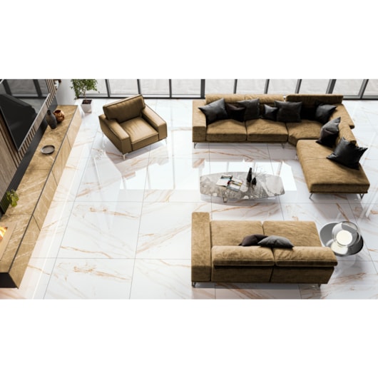 Porcelanato Embramaco Max Calacata Oro Lux P71252 71x71cm Retificado - Imagem principal - 5eafd2d5-09e5-4ebd-9817-0cc981ab5a8e