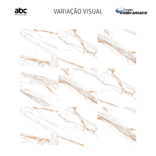 Porcelanato Embramaco Max Calacata Oro Lux P71252 71x71cm Retificado - Imagem principal - 0c917d23-bdf6-4ca9-ae81-59f3776b5355