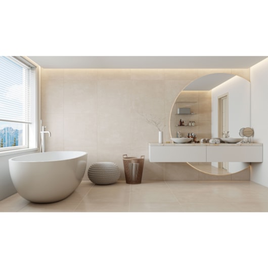 Porcelanato Embramaco Max Cemento Beige Satiny 71213 71x71cm Retificado - Imagem principal - b325fb0e-ea84-4ee3-8734-124ff8cb5243