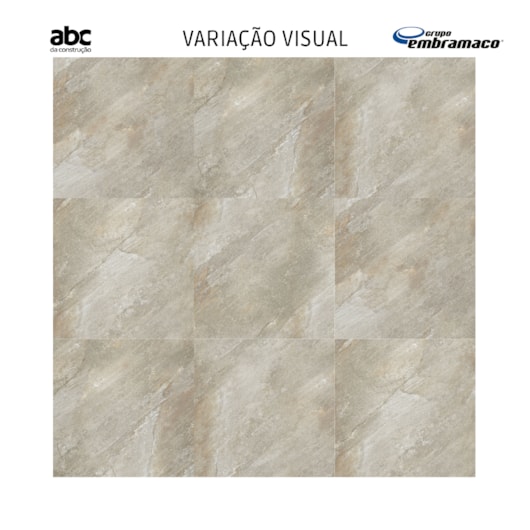 Porcelanato Embramaco New Art Gray Out Plus Externo 83057 83x83cm Pedra Retificado  - Imagem principal - a7e00232-1682-4ce8-87e6-af152c175978