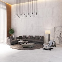 Porcelanato Embramaco Ônix Premium Plus Mármore Acetinado 83x83cm Retificado