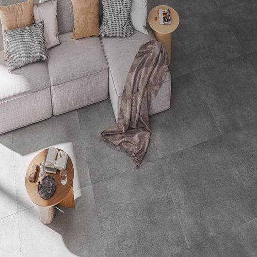 Porcelanato Embramaco Salerno Grafite Lux Polido 94x94cm Retificado - Imagem principal - a2297142-bff4-4c55-8da1-7e9e6514de92