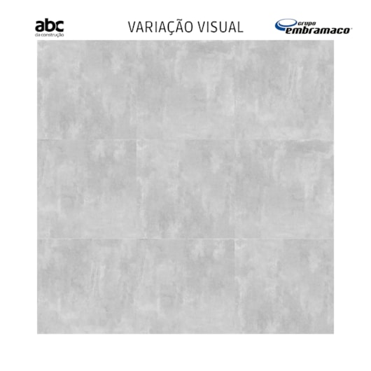 Porcelanato Embramaco Soft Concret Plus Cinza 83029 Acetinado 83x83cm Retificado - Imagem principal - 80081a11-5ef3-4557-afca-16ed8f6217fd