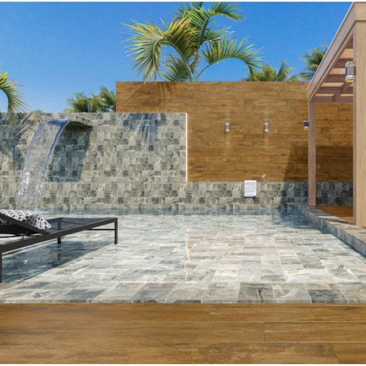 Porcelanato Embramaco Stone Vulcânico Green 61704 Ldx Abs 61,8X61,8cm Retificado - Imagem principal - f07330f4-1512-44f9-a3c8-628dd1c76e33